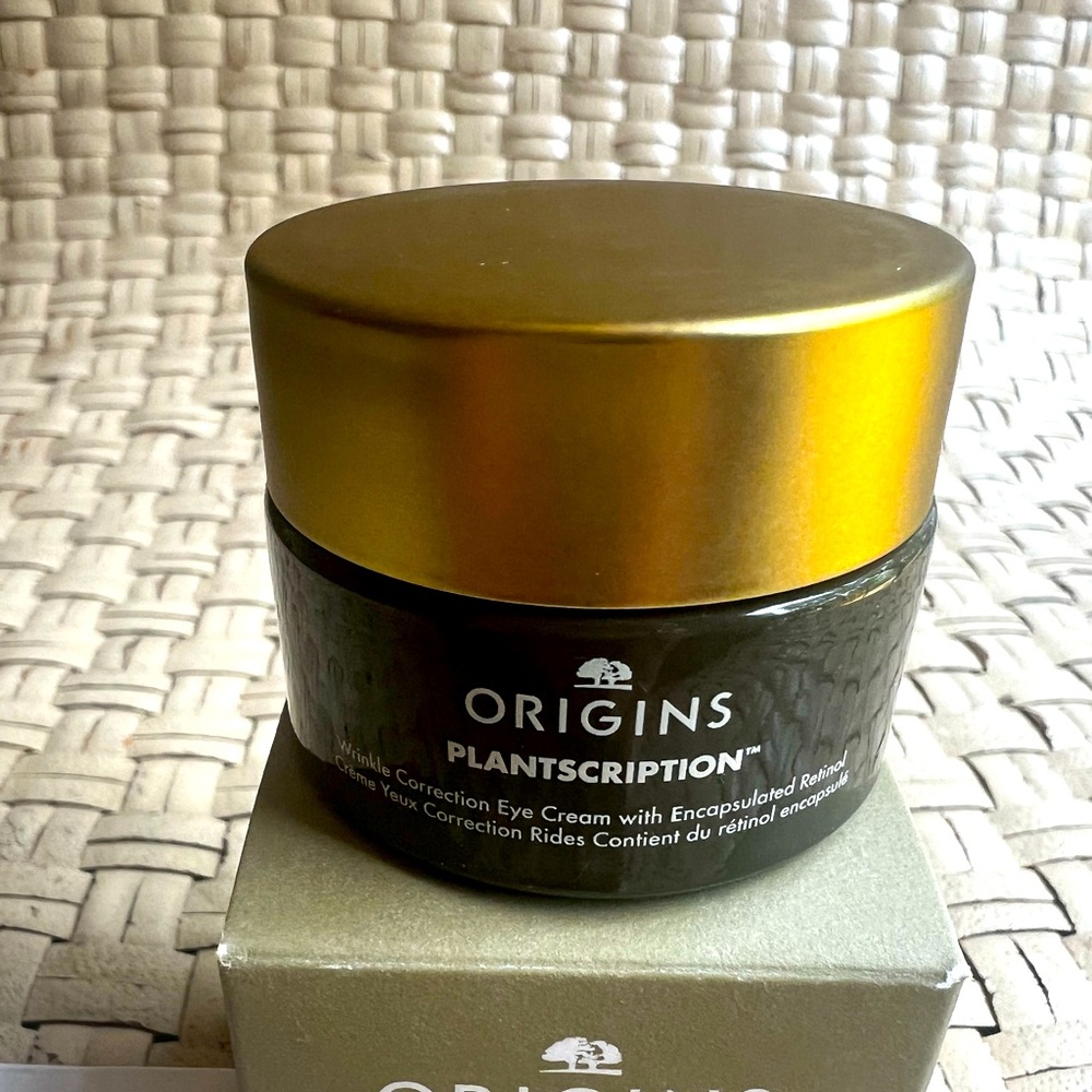 Origins Plantscription Eye Cream wrinkle correction with encapsulated retinol